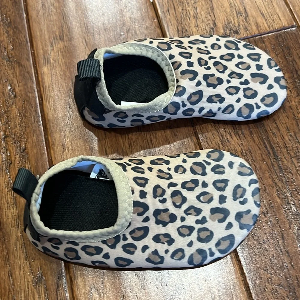 NWOT Leopard Print Water Shoes Size 18-24 months